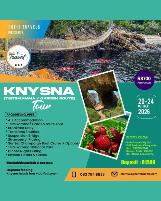 Knysna  (Tsitsikamma / Garden Route) Tour